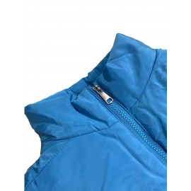 Women'S Stylish Yellow Puffer Jacket - Casual Long Sleeve, Short Length, Zip-Up with Pockets, Perfect for Winter Fashion, Winter Fashion Jacket|Zipup Jacket|Padded Jacket, Yellow Jacket/coat Women, Winter Jacket Women, Coat For Women