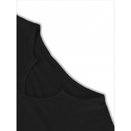 [Festive Christmas Tree Print Tee ] Women'S Christmas Tree Print T-Shirt, Polyester Blend, V-Neck, Short Sleeve, Knit Fabric, Casual Pullover with Slight Stretch, for Festive Holiday Top