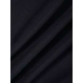 Women'S Cute Japanese Samurai Cat Poster T-Shirt - Sumi-e Art Print, Casual Crew Neck Short Sleeve Top for Summer & Spring, Soft Polyester Fabric, Casual Wear | Japanese Style Top | Smooth Texture