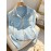 [Elegant Cardigan] Chic Elegant High-Neck Zip-Up Cardigan for Women | Long Sleeve Sweater with Chain Detail, Solid Blue, Perfect for Fall/Winter