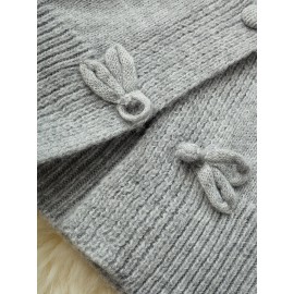 New Retro Buttoned Sweater Women's Fashionable Cardigan Top Soft and Cozy Knitwear